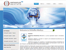 Tablet Screenshot of orthoflexmedisys.com